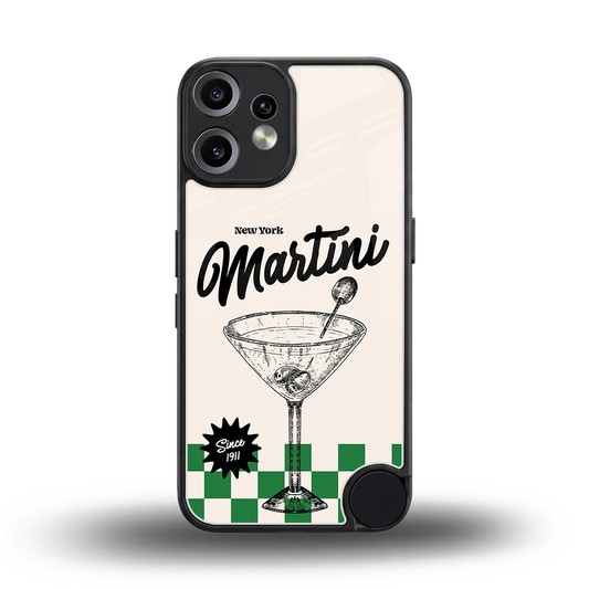 Newyork Martini back phone cover | glass case for cmf nothing phone 2 pro