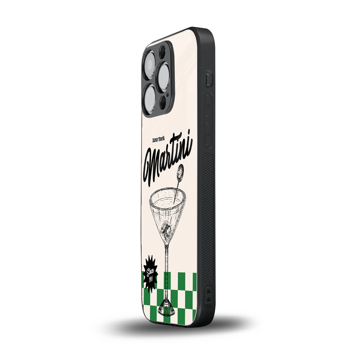 Newyork Martini iphone 12 pro mobile cover | shockproof glass phone case
