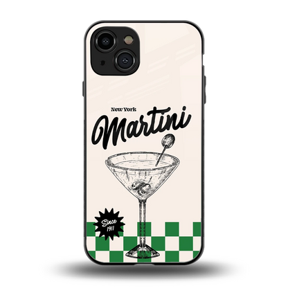 Newyork Martini back phone cover | glass case for iphone 15