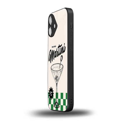 Newyork Martini iphone 16 plus mobile cover | shockproof glass phone case