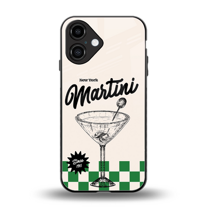 Newyork Martini Phone Case for Iphone 16 | Glass Case