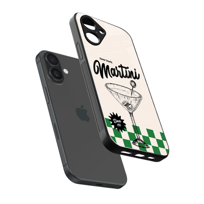 Newyork Martini Phone Case for Iphone 16 | Glass Case