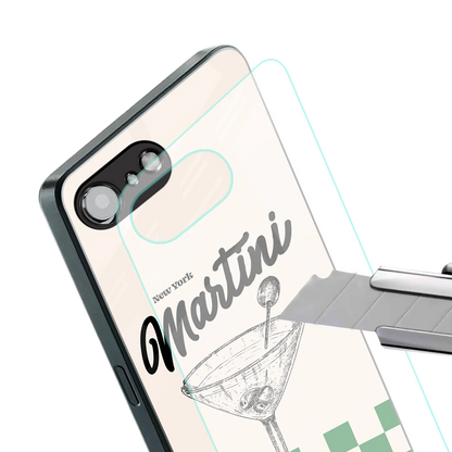 Newyork Martini stylish phone case for iphone 16e | glossy glass and slim fit