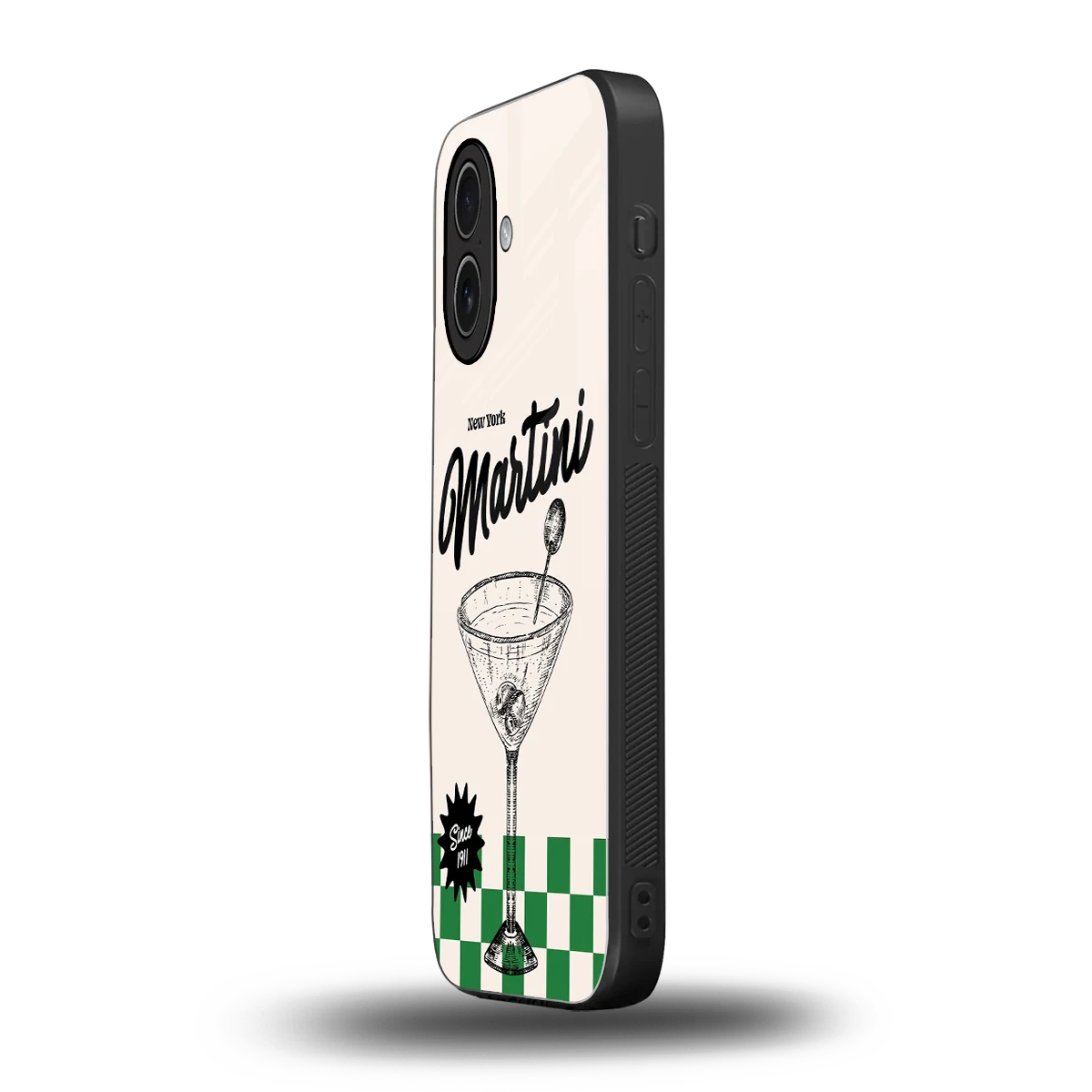 Newyork Martini iphone 17 mobile cover | shockproof glass phone case