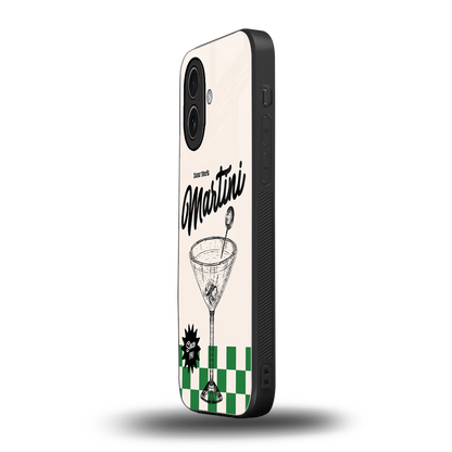 Newyork Martini iphone 17 mobile cover | shockproof glass phone case