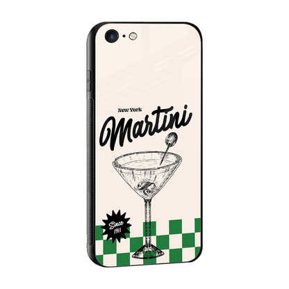 Newyork Martini sleek iphone 6s plus cover with tempered glass back and TPU edges