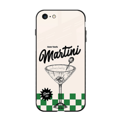 Newyork Martini back phone cover | glass case for iphone 6s plus