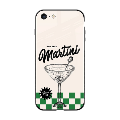 Newyork Martini back phone cover | glass case for iphone 7