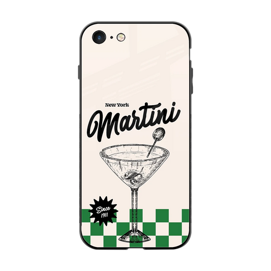 Newyork Martini back phone cover | glass case for iphone 7