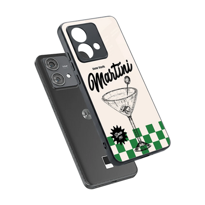 Newyork Martini sleek motorola edge 40 neo 5g cover with tempered glass back and TPU edges