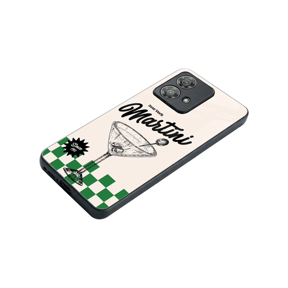 Newyork Martini stylish phone case for motorola edge 40 neo 5g | glossy glass and slim fit