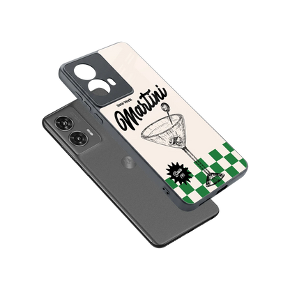 Newyork Martini sleek motorola edge 50 fusion cover with tempered glass back and TPU edges