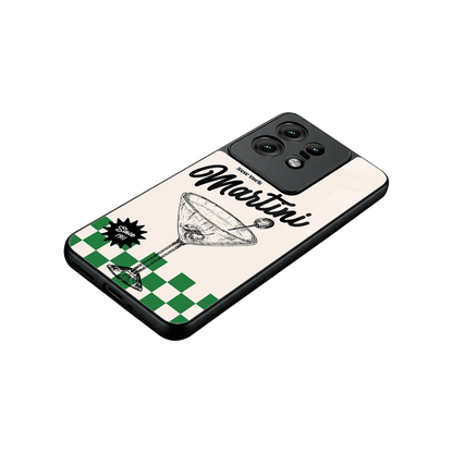 Newyork Martini stylish phone case for motorola edge 50 pro | glossy glass and slim fit
