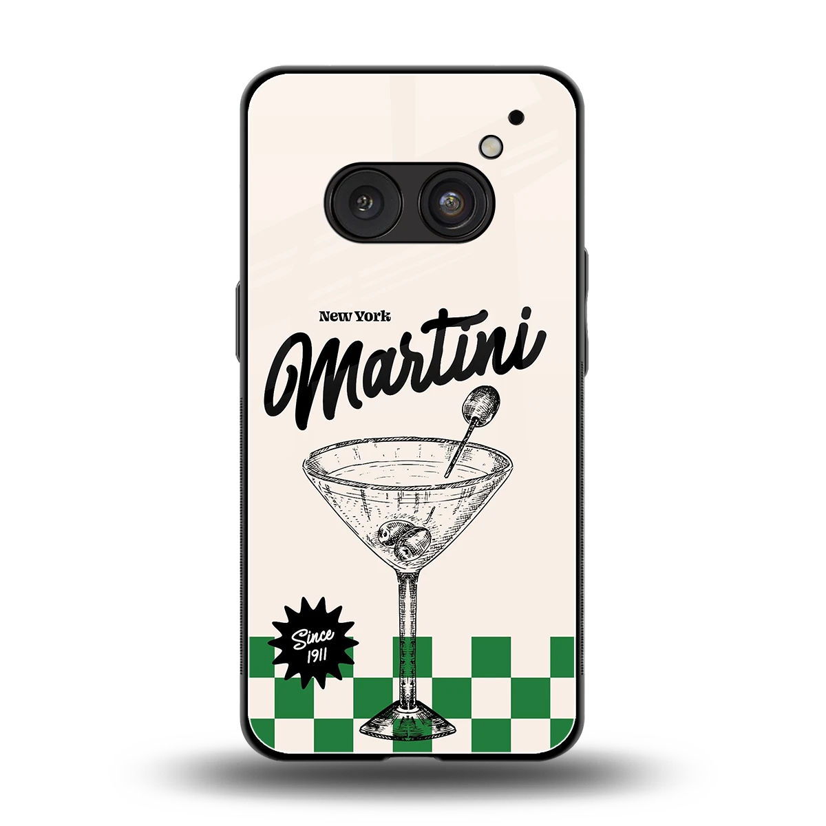 Newyork Martini back phone cover | glass case for nothing phone 2a