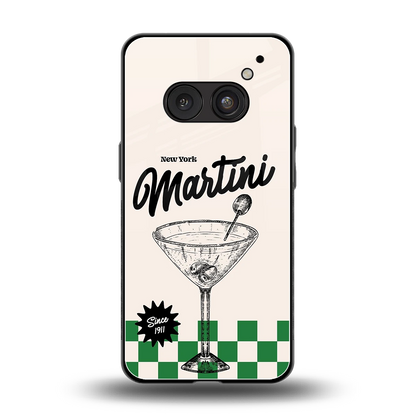 Newyork Martini back phone cover | glass case for nothing phone 2a