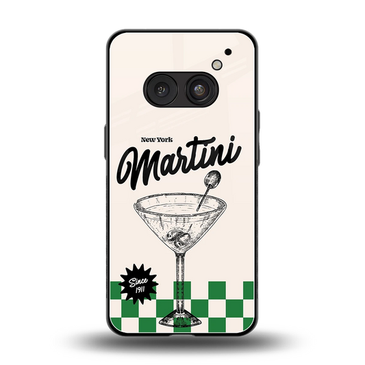 Newyork Martini back phone cover | glass case for nothing phone 2a
