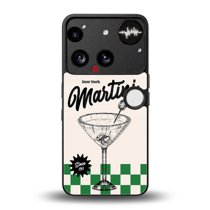 Newyork Martini back phone cover | glass case for nothing phone 3