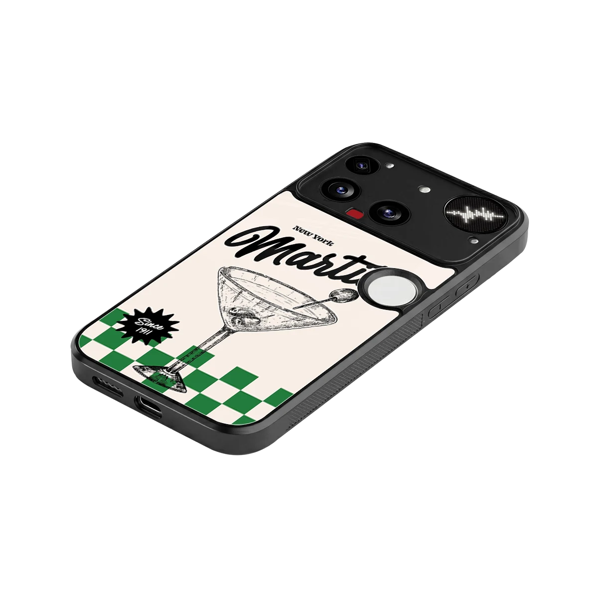 Newyork Martini stylish phone case for nothing phone 3 | glossy glass and slim fit