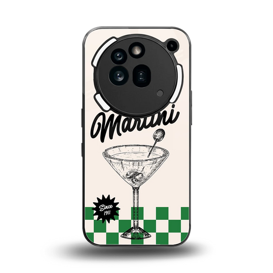 Newyork Martini back phone cover | glass case for nothing phone 3a pro