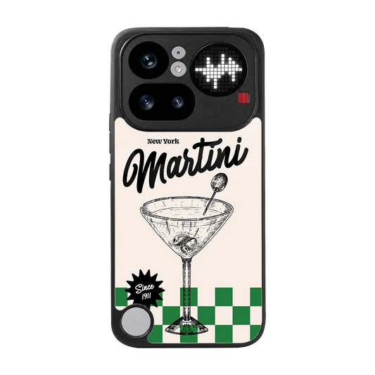 Newyork Martini back phone cover | glass case for nothing phone 4a pro