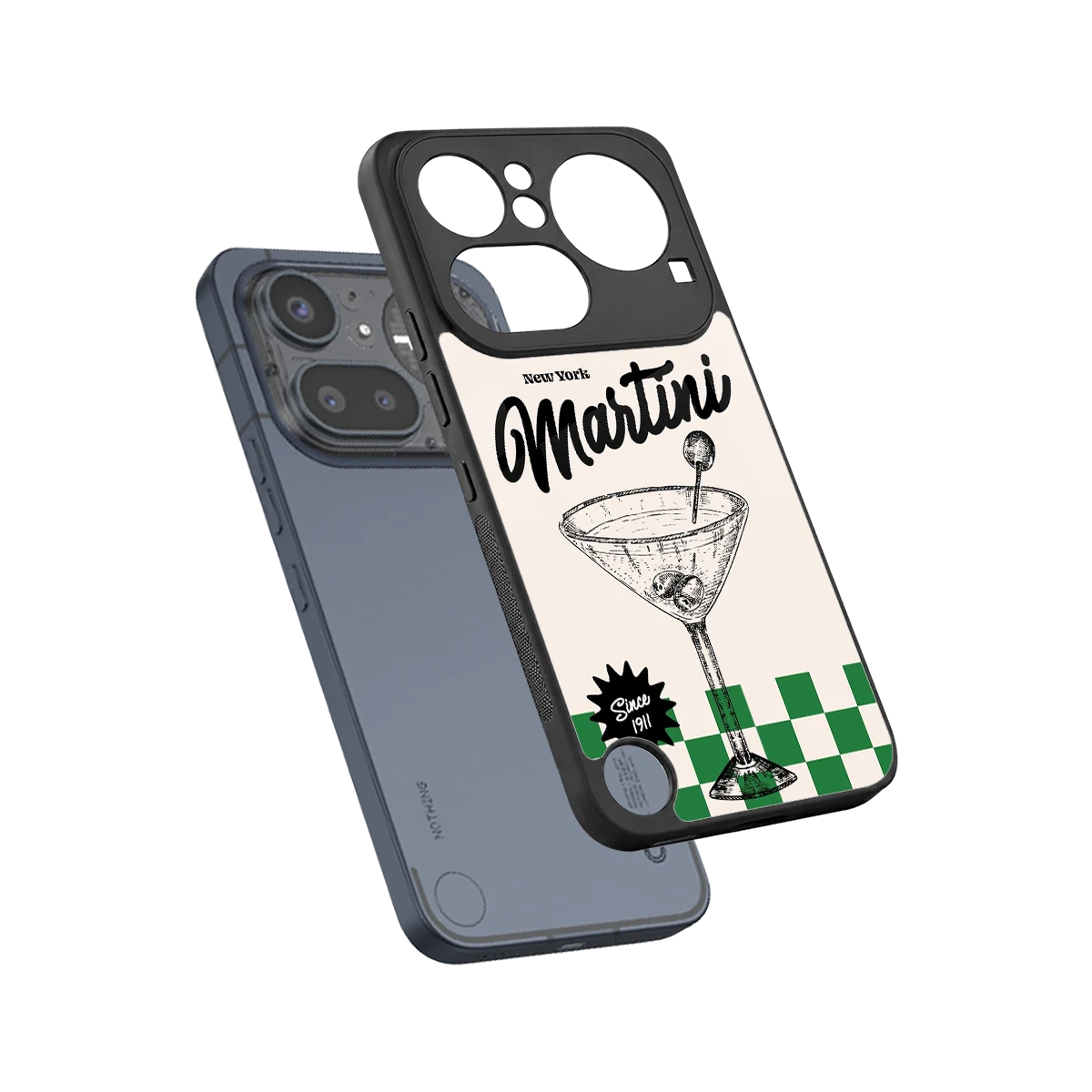 Newyork Martini sleek nothing phone 4a pro cover with tempered glass back and TPU edges