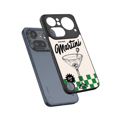 Newyork Martini sleek nothing phone 4a pro cover with tempered glass back and TPU edges