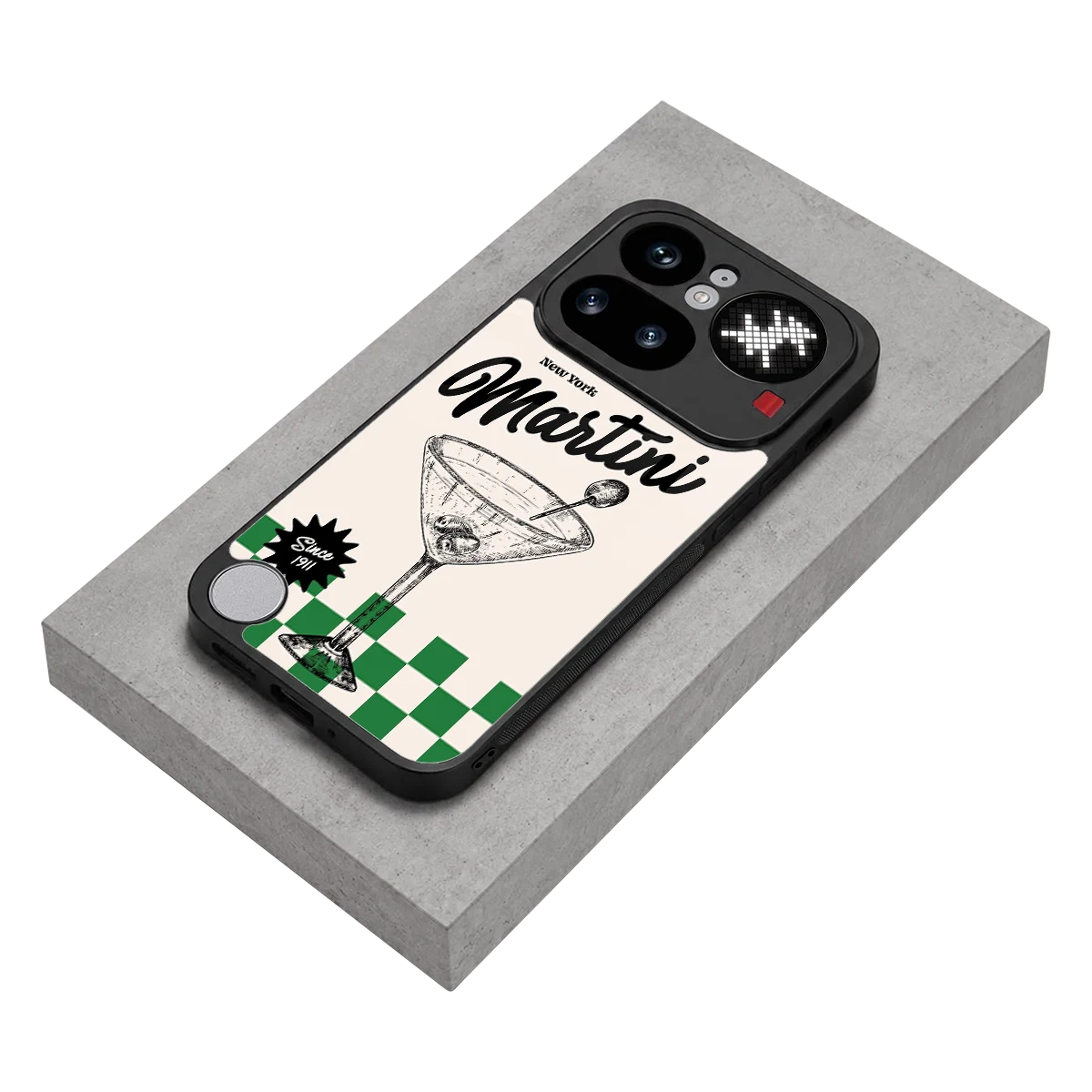 Newyork Martini stylish phone case for nothing phone 4a pro | glossy glass and slim fit