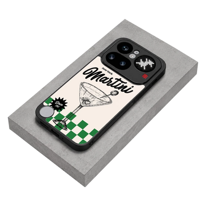 Newyork Martini stylish phone case for nothing phone 4a pro | glossy glass and slim fit