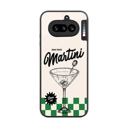 Newyork Martini back phone cover | glass case for nothing phone 4a