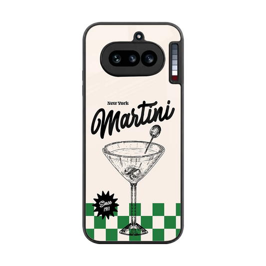 Newyork Martini back phone cover | glass case for nothing phone 4a