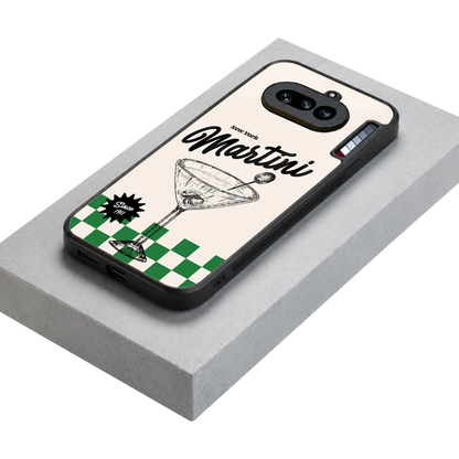 Newyork Martini stylish phone case for nothing phone 4a | glossy glass and slim fit