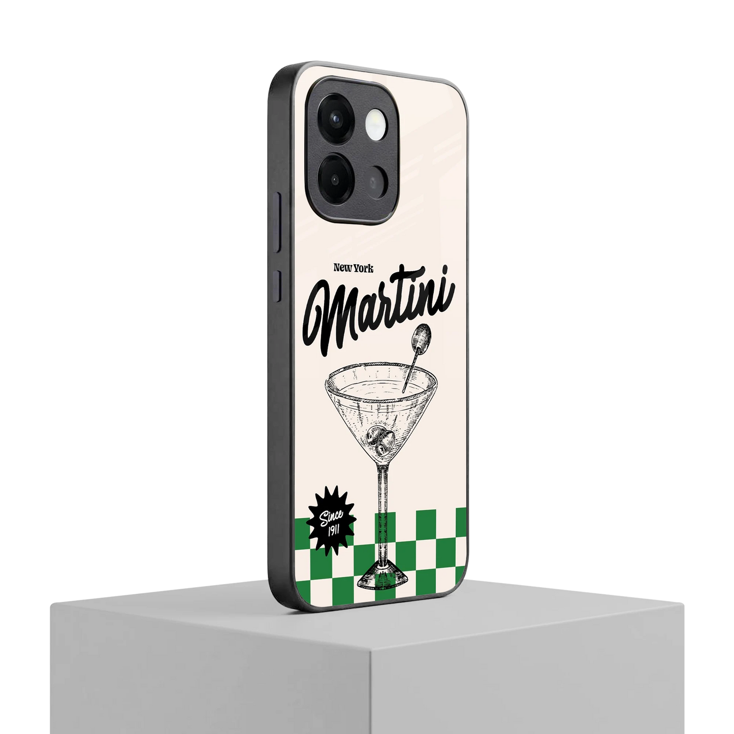 Newyork Martini oneplus 13s mobile cover | shockproof glass phone case