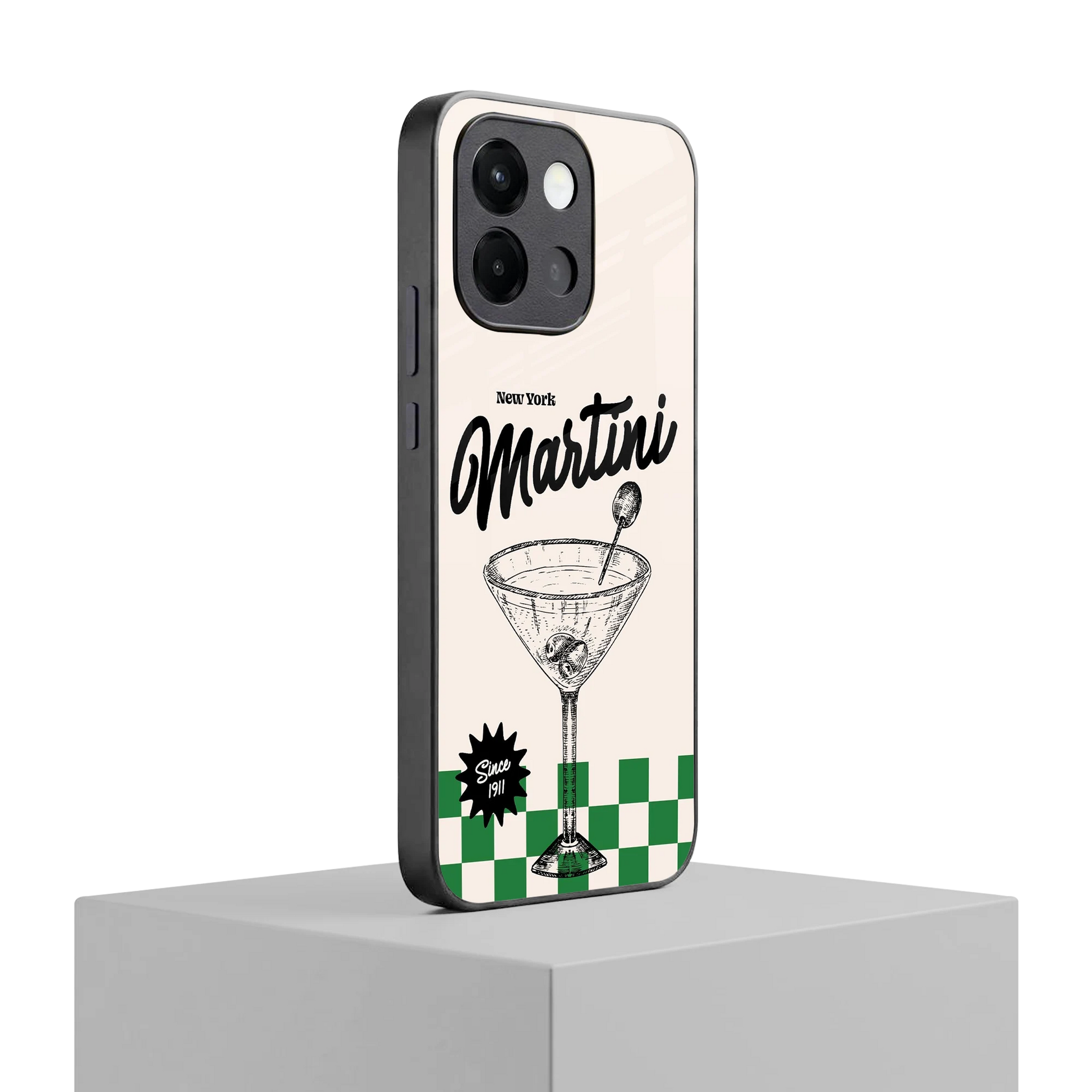 Newyork Martini oneplus 13s mobile cover | shockproof glass phone case