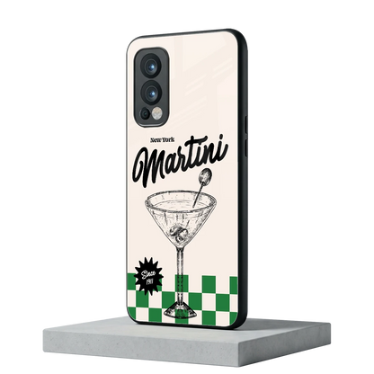 Newyork Martini oneplus nord 2 mobile cover | shockproof glass phone case