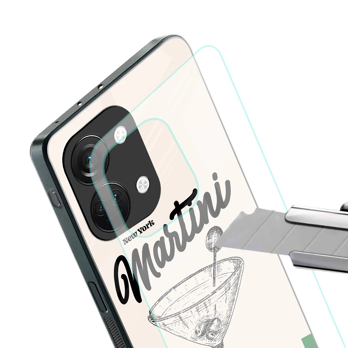 Newyork Martini stylish phone case for oneplus nord 3 | glossy glass and slim fit