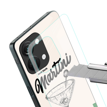 Newyork Martini stylish phone case for oneplus nord 3 | glossy glass and slim fit