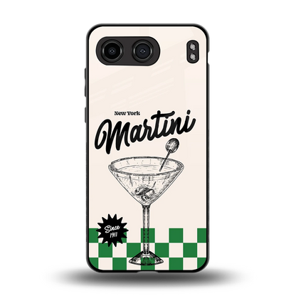 Newyork Martini back phone cover | glass case for oneplus nord 4