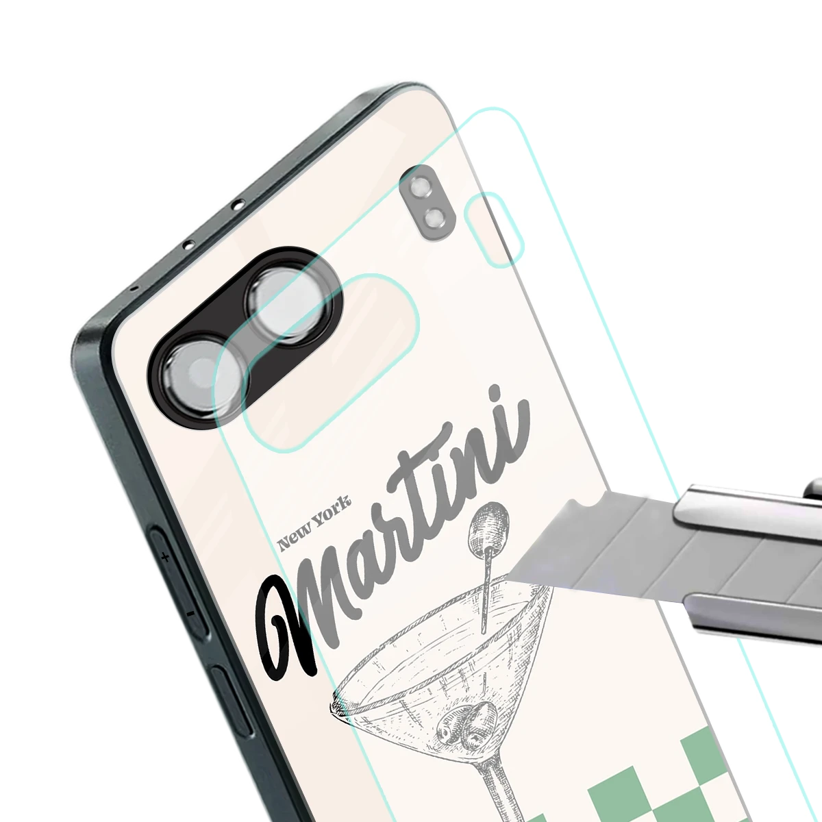 Newyork Martini stylish phone case for oneplus nord 4 | glossy glass and slim fit