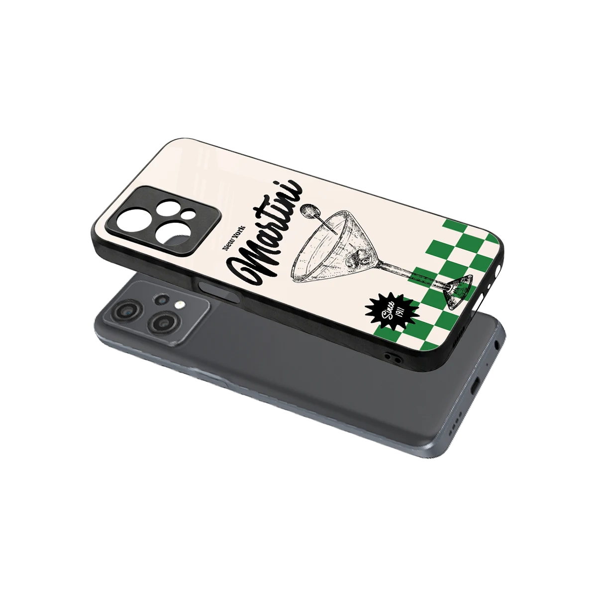 Newyork Martini sleek oneplus nord ce 2 lite cover with tempered glass back and TPU edges