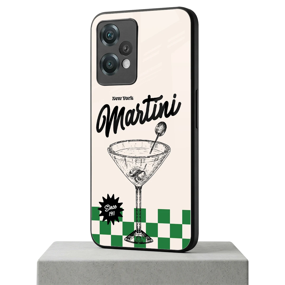 Newyork Martini oneplus nord ce 2 lite mobile cover | shockproof glass phone case
