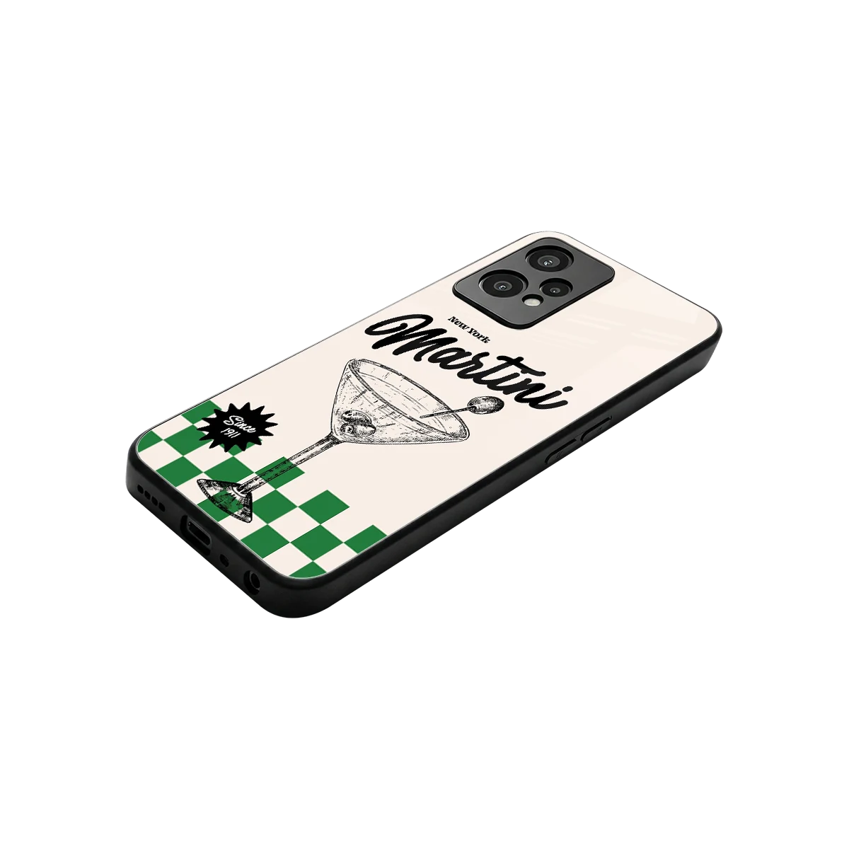 Newyork Martini stylish phone case for oneplus nord ce 2 lite | glossy glass and slim fit