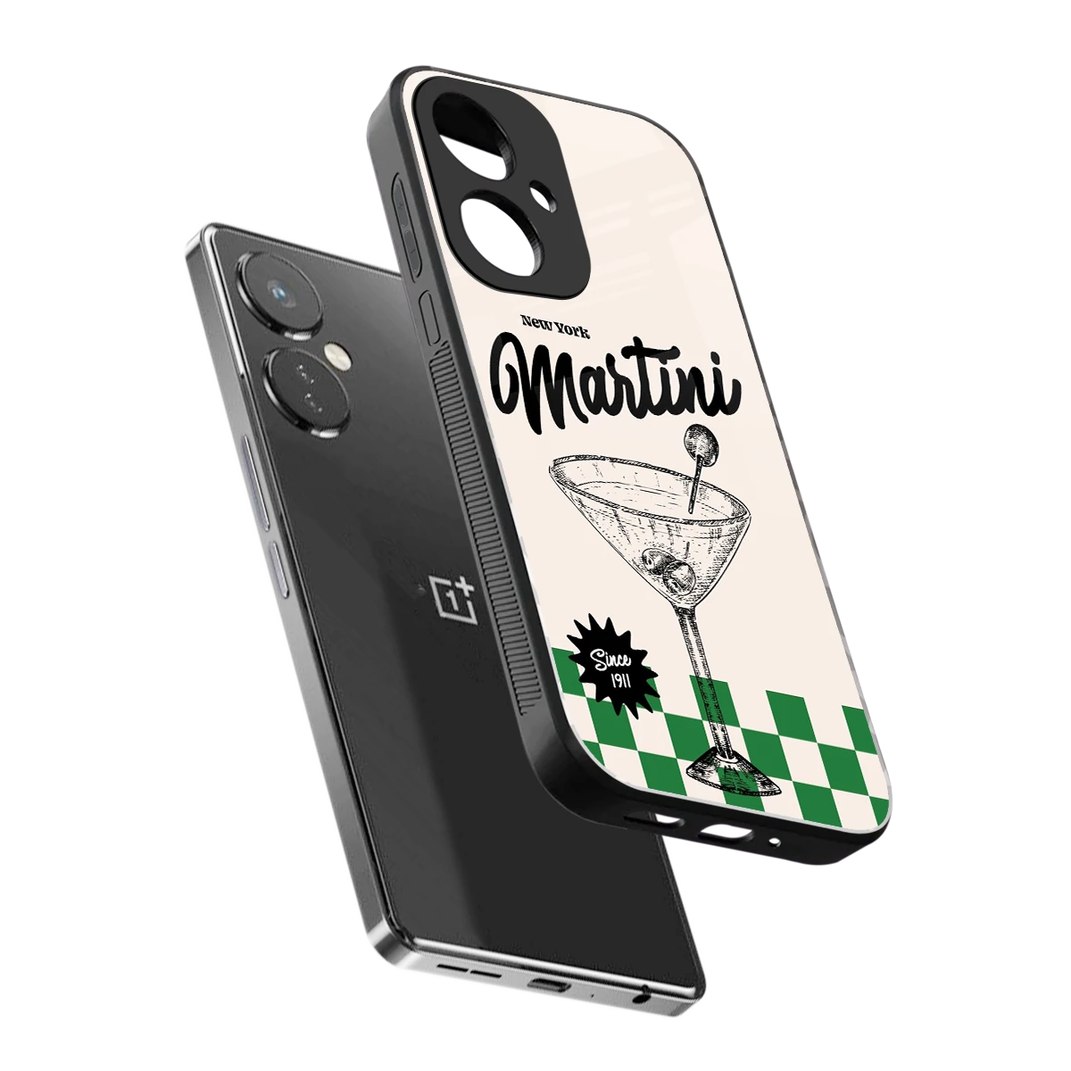 Newyork Martini sleek oneplus nord ce 3 cover with tempered glass back and TPU edges
