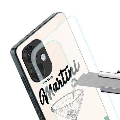 Newyork Martini stylish phone case for oneplus nord ce 3 | glossy glass and slim fit