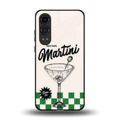 Newyork Martini back phone cover | glass case for oneplus nord ce 4 lite