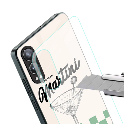 Newyork Martini stylish phone case for oneplus nord ce 4 lite | glossy glass and slim fit