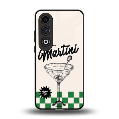 Newyork Martini back phone cover | glass case for oneplus nord ce 4