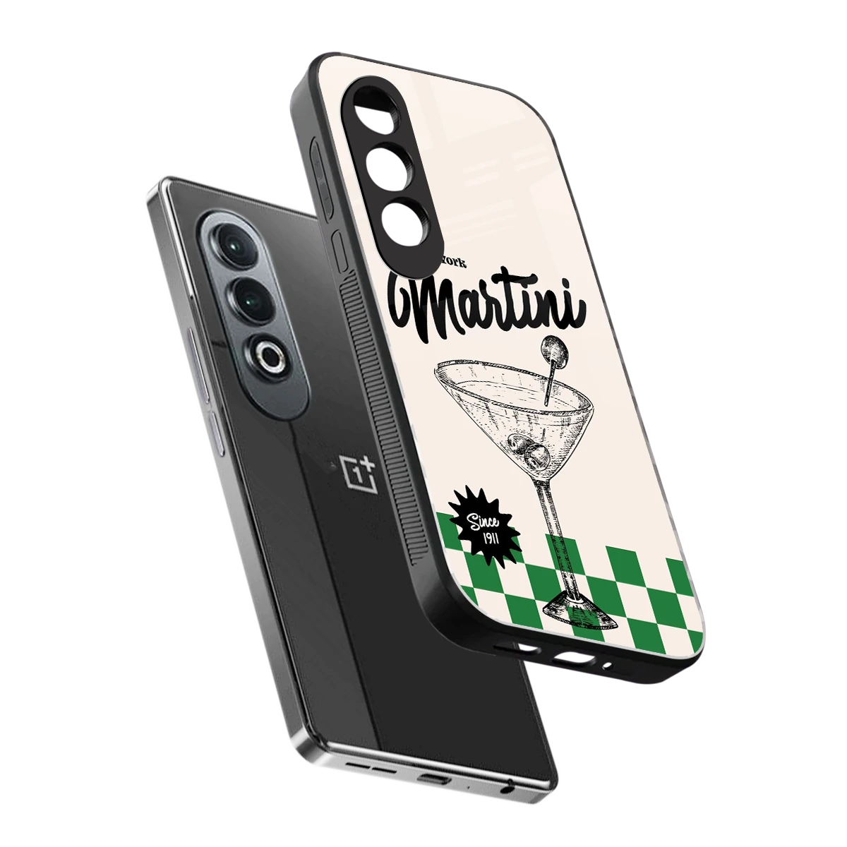 Newyork Martini sleek oneplus nord ce 4 cover with tempered glass back and TPU edges