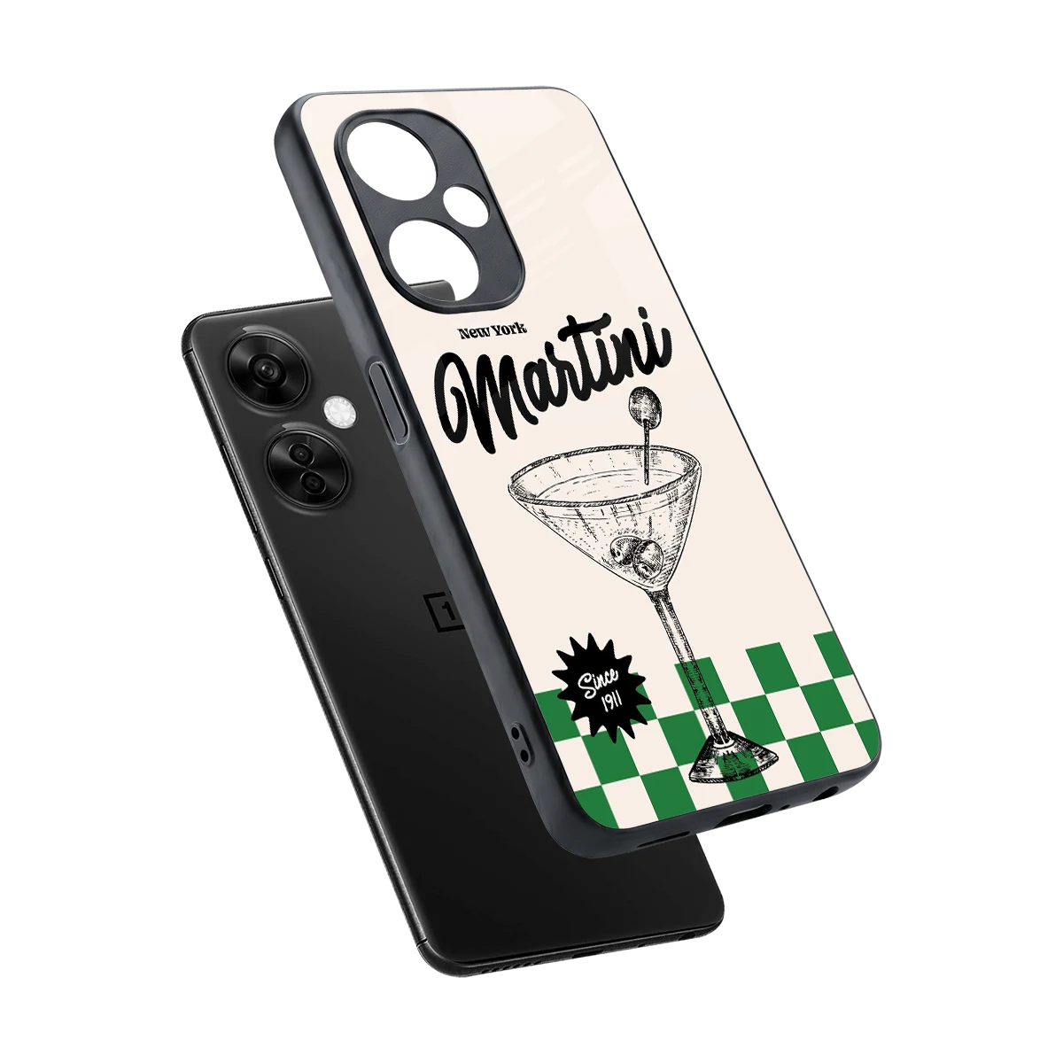 Newyork Martini sleek oneplus nord ce 3 lite cover with tempered glass back and TPU edges