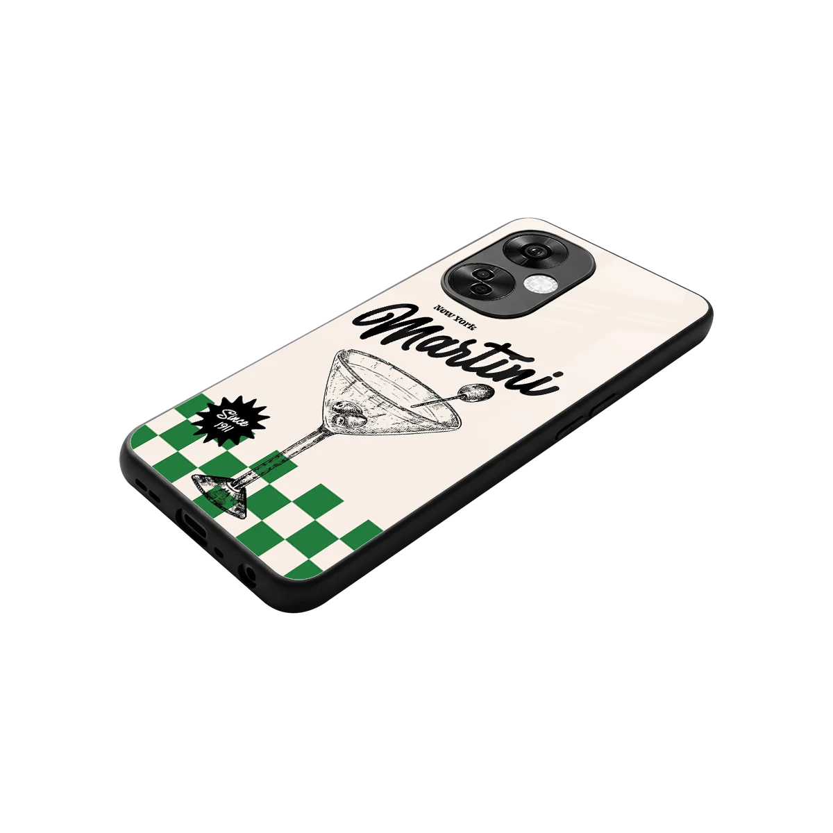 Newyork Martini stylish phone case for oneplus nord ce 3 lite | glossy glass and slim fit