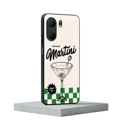 Newyork Martini oppo a5x 5g mobile cover | shockproof glass phone case